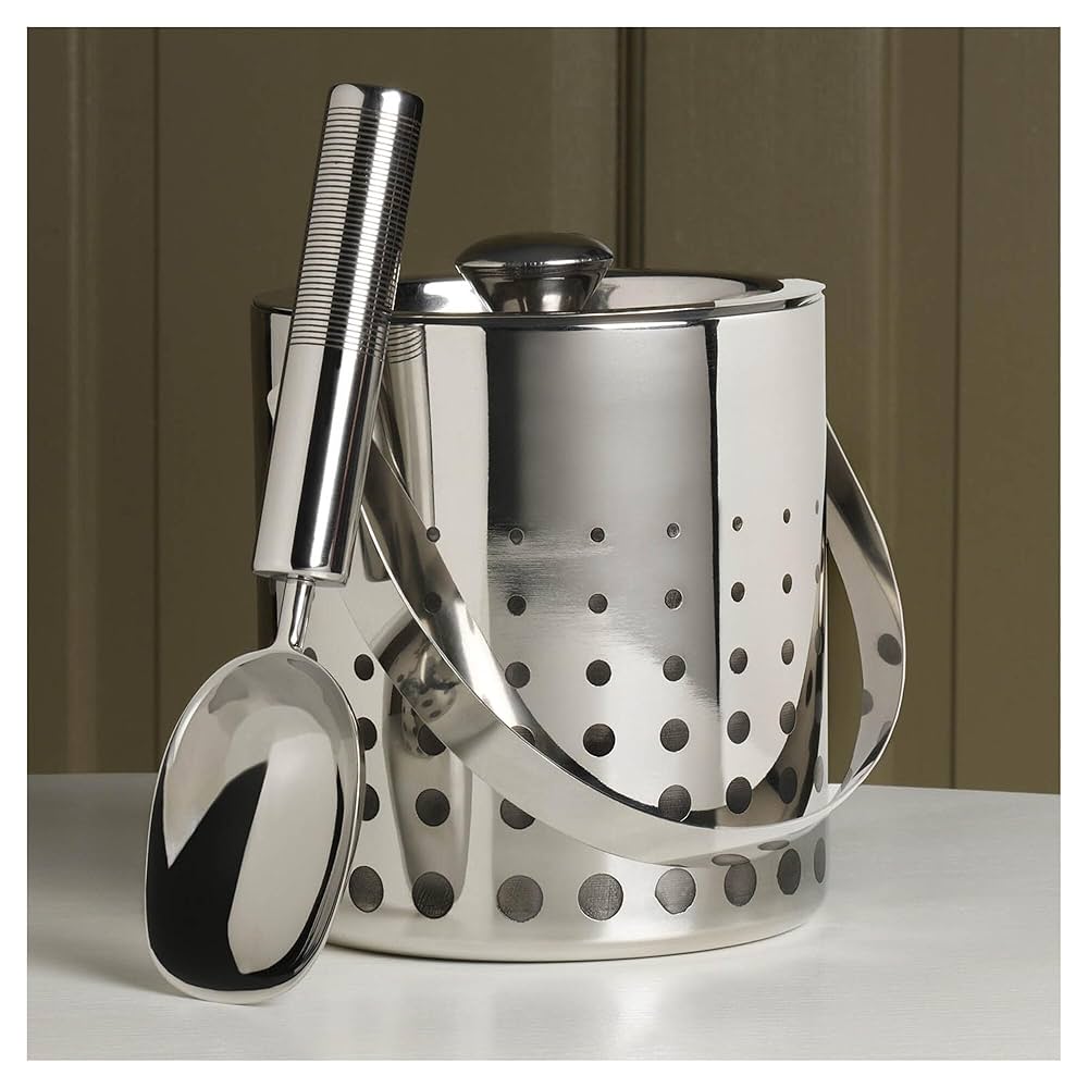 Mikasa Cheers Stainless Steel Ice Bucket and Scoop : Amazon Mikasa Cheers Stainless Steel Ice Bucket and Scoop : Amazon